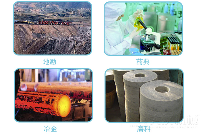 適用行業:地堪，冶金，藥典,磨料
